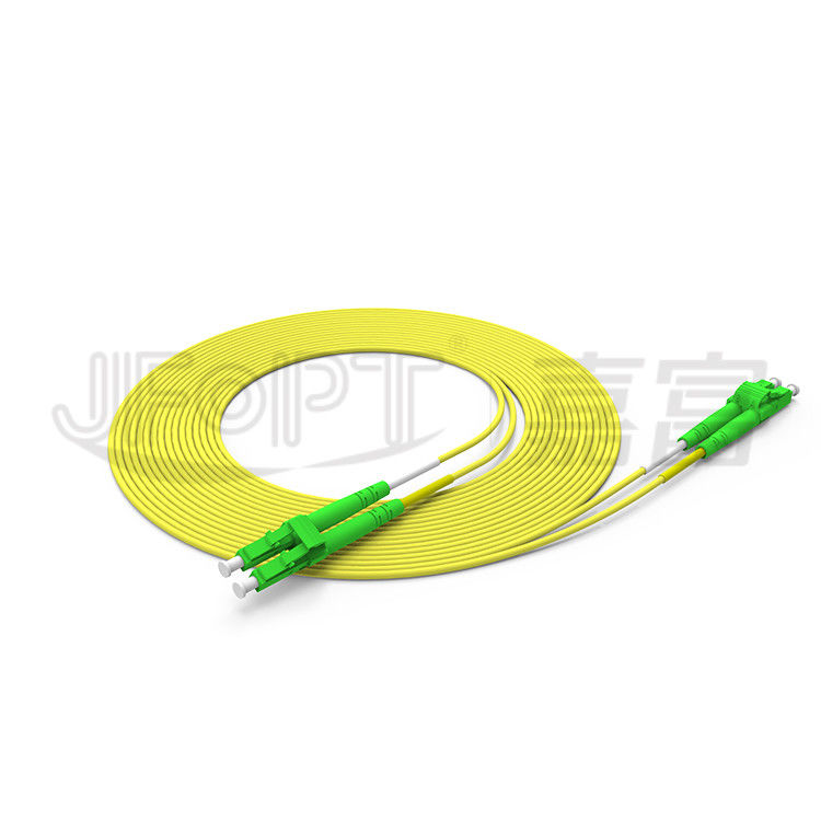 Cable de fribra óptica a dos caras del solo modo OS2 Zipcord del cordón de remiendo de la fibra del LC LC 2.0m m 3.0m m