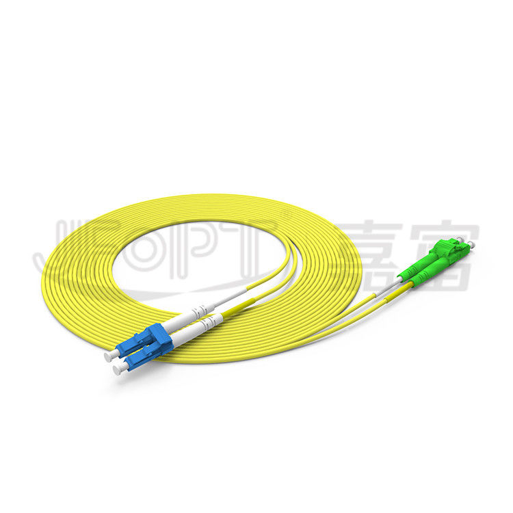 Cable de fribra óptica a dos caras del solo modo OS2 Zipcord del cordón de remiendo de la fibra del LC LC 2.0m m 3.0m m