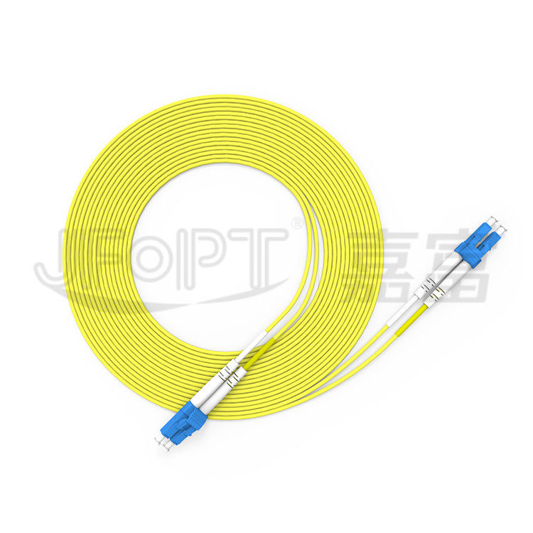 Cable de fribra óptica a dos caras del solo modo OS2 Zipcord del cordón de remiendo de la fibra del LC LC 2.0m m 3.0m m