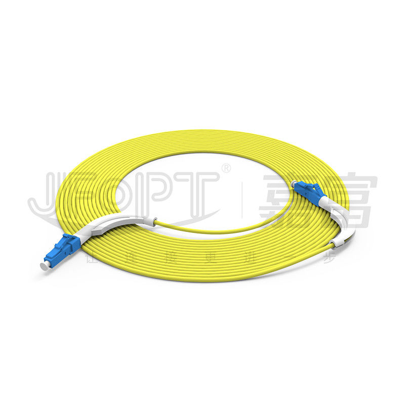 La bota óptica del cortocircuito del cordón de remiendo de la fibra de LC-LC pescó la bota con caña
