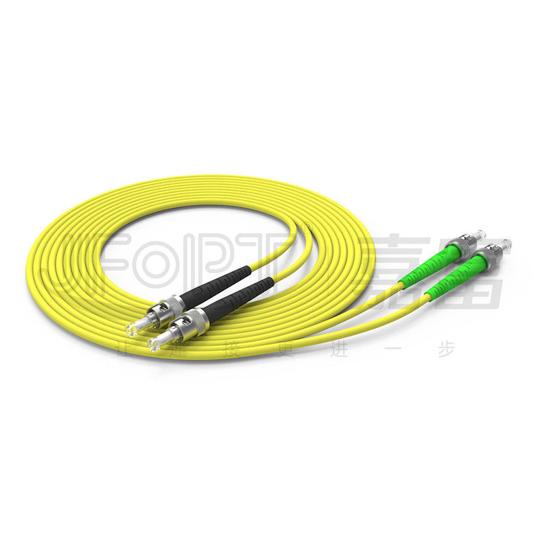 Cordón de remiendo de la fibra óptica del solo modo LSZH del ST del ST OS2 G652D G657A1 G657A2