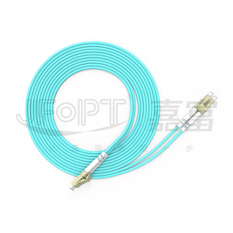 cable LC-LC OM4 OM5 Data Center con varios modos de funcionamiento del remiendo de la fibra óptica 10G ignífugo