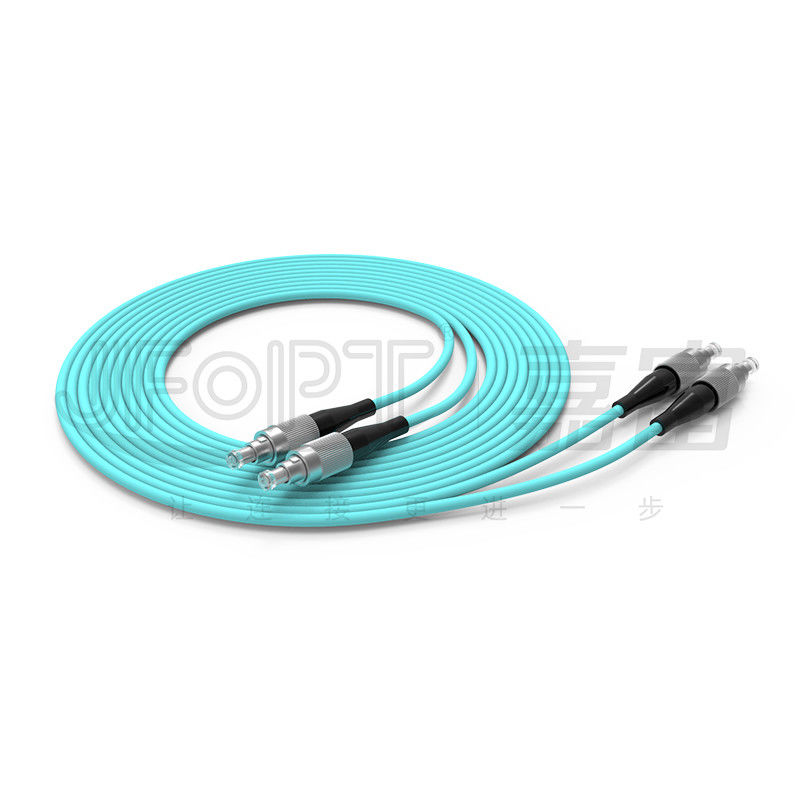 Chaqueta de PVC con varios modos de funcionamiento del cordón de remiendo de la fibra óptica de FC FC 50/125 LSZH OD 1.6m m 1.8m m 2.0m m 3.0m m 4.0m m