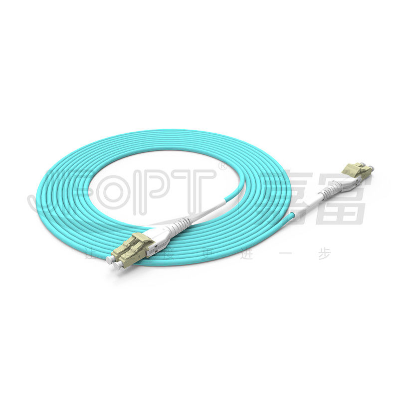 Solo cordón de remiendo del LC Uniboot de la manga de la cola del cable de fribra óptica del duplex del tubo