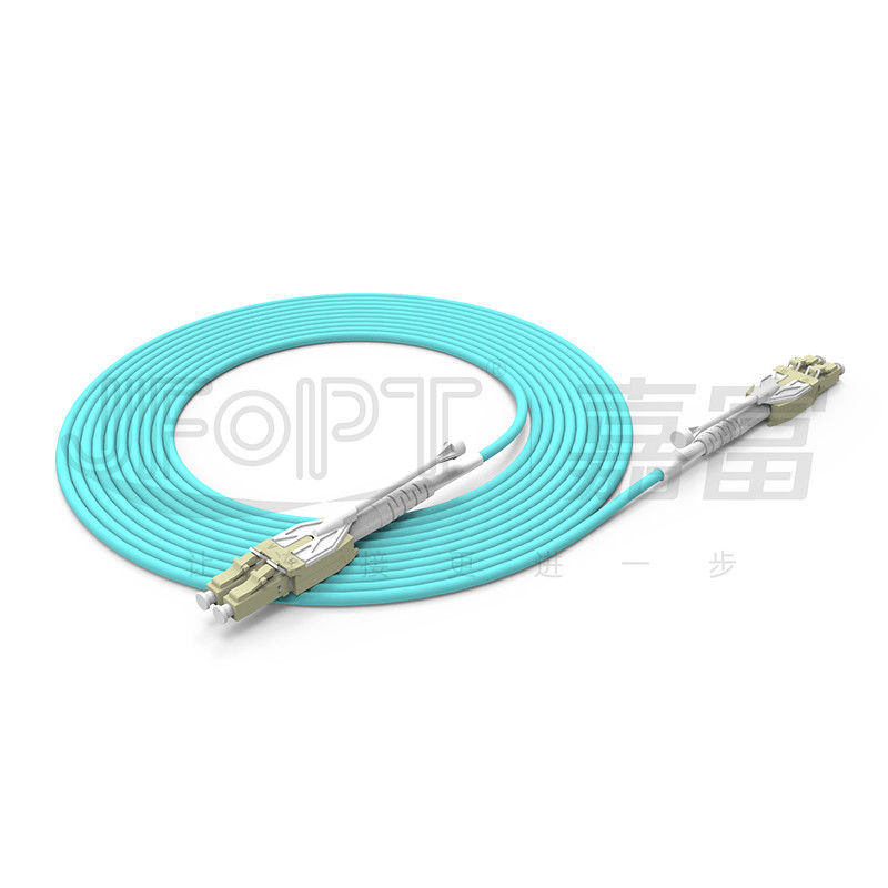 Solo cordón de remiendo del LC Uniboot de la manga de la cola del cable de fribra óptica del duplex del tubo