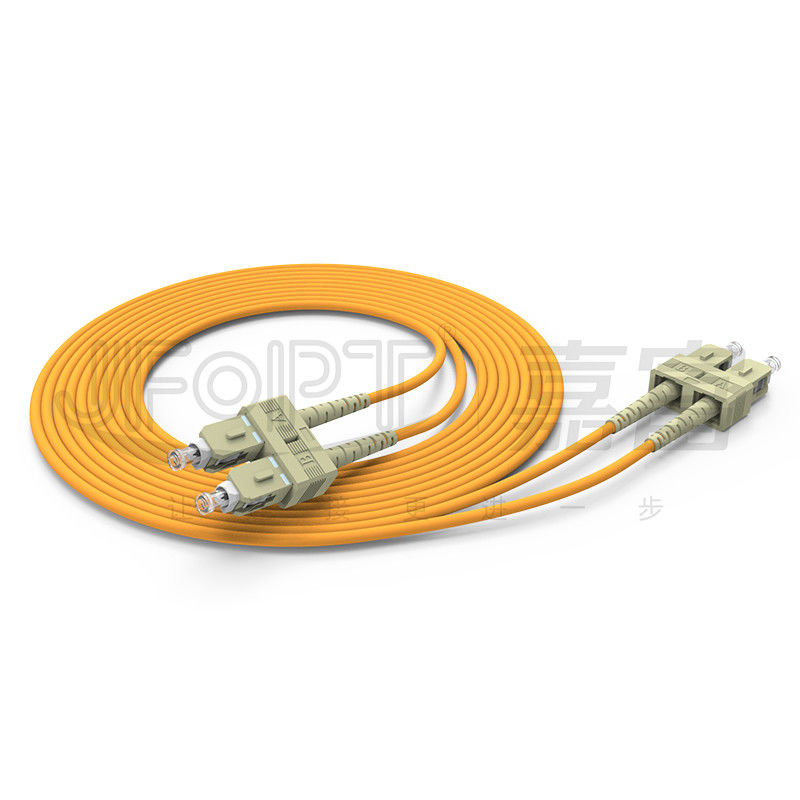 SC/UPC - fibra con varios modos de funcionamiento a dos caras del cordón de remiendo de SC/UPC OM1 OM2 OM3 OM4 OM5 YOFC Corning