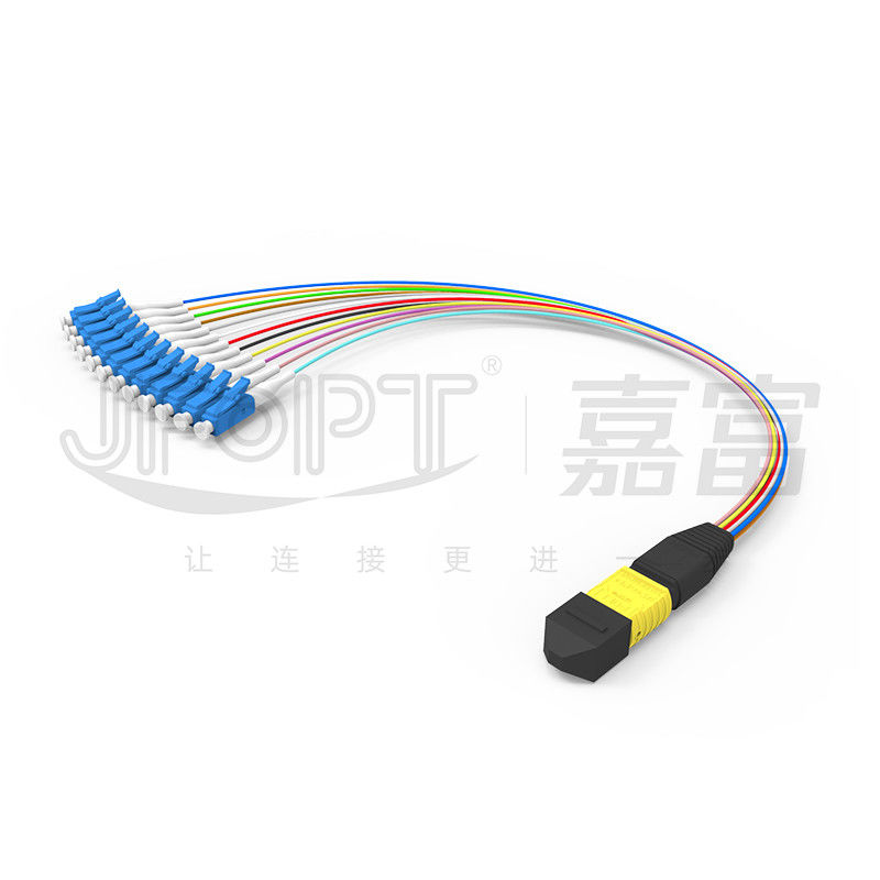 MTP-12 * rama de la bifurcación de la base OS2 G657A1 G657A2 0.9m m del puente 12 de la fibra óptica del LC