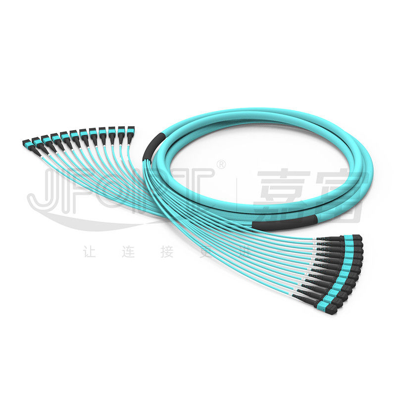 288 tronco con varios modos de funcionamiento de la fibra óptica de la PC del cable OFNR OFNP MPO de la unidad OM3-300 Mpo del submarino de los corazones 12