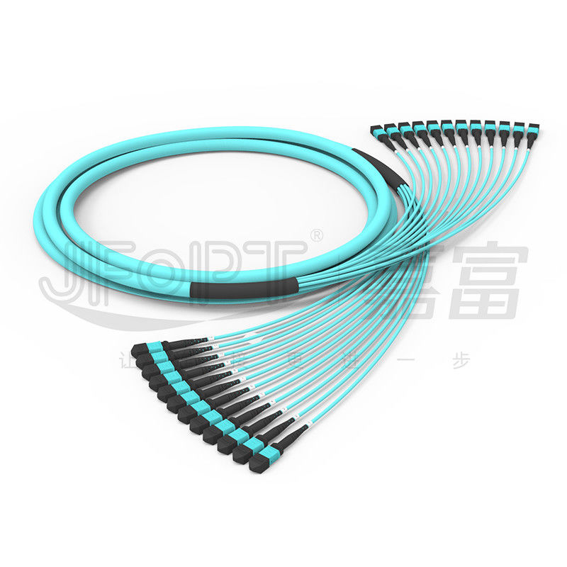 288 tronco con varios modos de funcionamiento de la fibra óptica de la PC del cable OFNR OFNP MPO de la unidad OM3-300 Mpo del submarino de los corazones 12