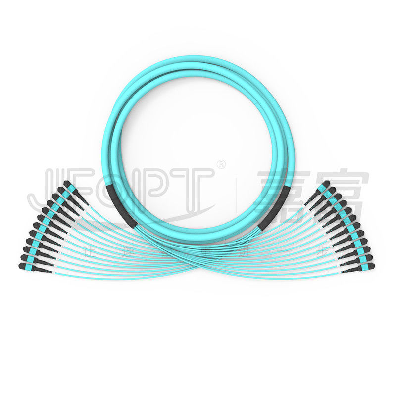288 tronco con varios modos de funcionamiento de la fibra óptica de la PC del cable OFNR OFNP MPO de la unidad OM3-300 Mpo del submarino de los corazones 12