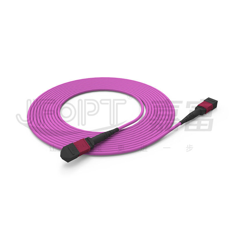 Fibras acorazadas Mini Cable acorazado OM3 OM4 OM5 del cable 12 del tronco de MPO