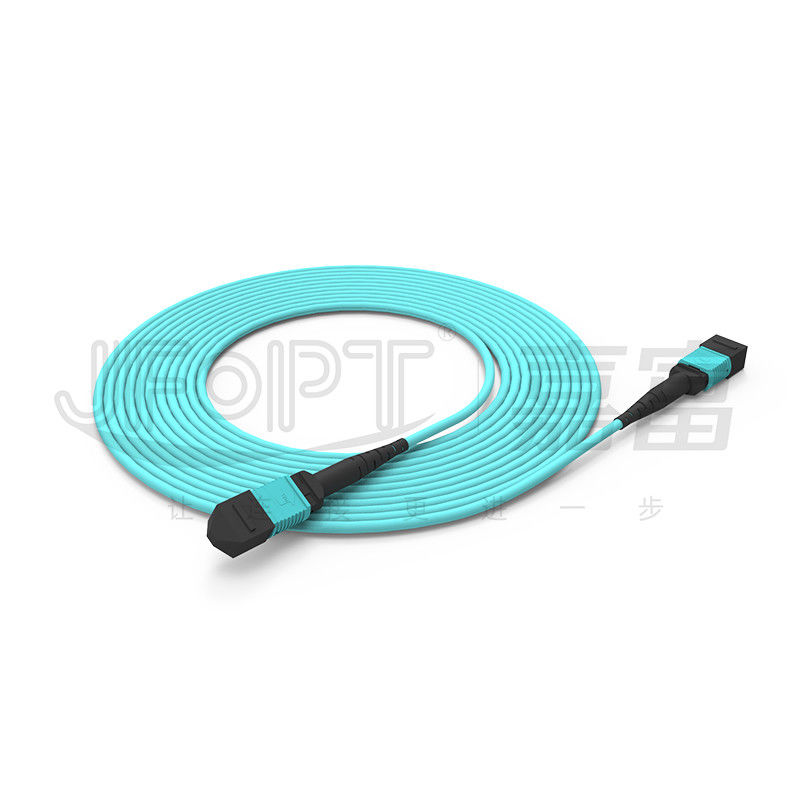 Fibras acorazadas Mini Cable acorazado OM3 OM4 OM5 del cable 12 del tronco de MPO