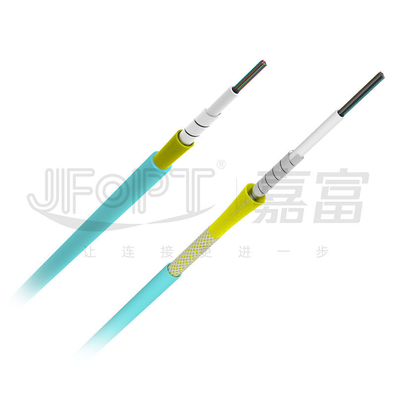 Fibras acorazadas Mini Cable acorazado OM3 OM4 OM5 del cable 12 del tronco de MPO