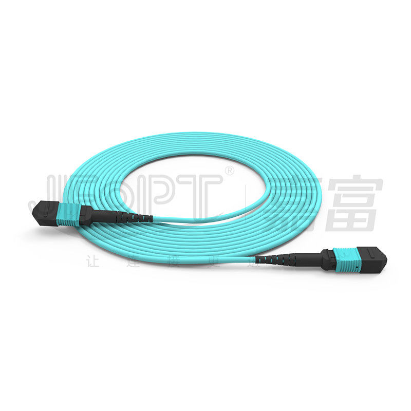 Fibras acorazadas Mini Cable acorazado OM3 OM4 OM5 del cable 12 del tronco de MPO