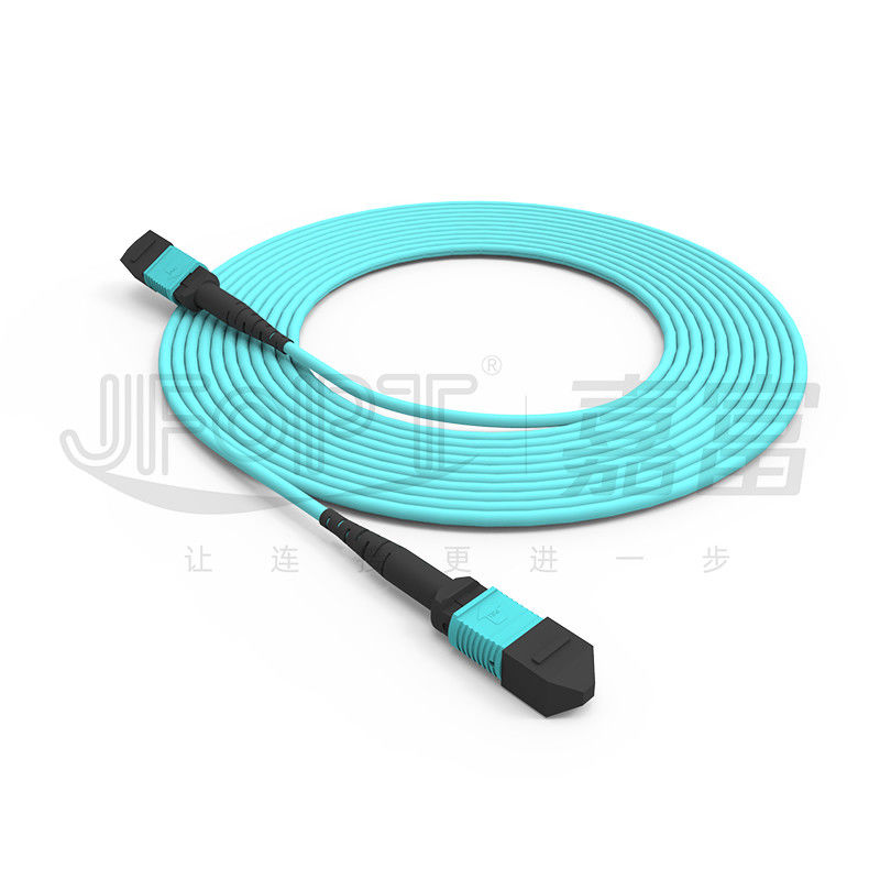 Fibras acorazadas Mini Cable acorazado OM3 OM4 OM5 del cable 12 del tronco de MPO