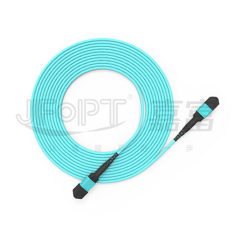 Fibras acorazadas Mini Cable acorazado OM3 OM4 OM5 del cable 12 del tronco de MPO