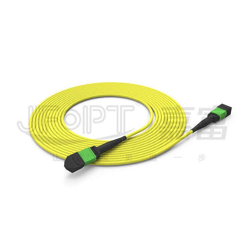 Tronco ignífugo de la fibra óptica del PVC del cable 2.0mm-5.0m m del tronco de OFNP MPO