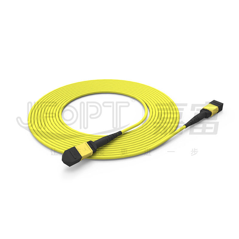 Tronco ignífugo de la fibra óptica del PVC del cable 2.0mm-5.0m m del tronco de OFNP MPO