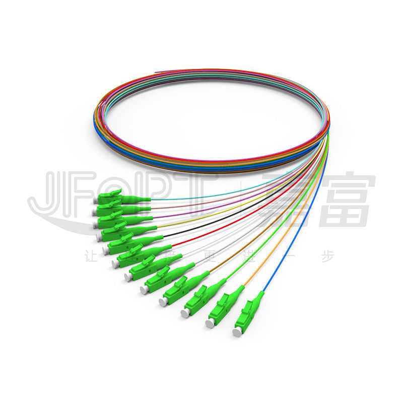 Modo protegido 0.6m m apretado de la fibra del cable de fribra óptica 0.9m m del PVC LSZH Hytrel solo/con varios modos de funcionamiento interiores