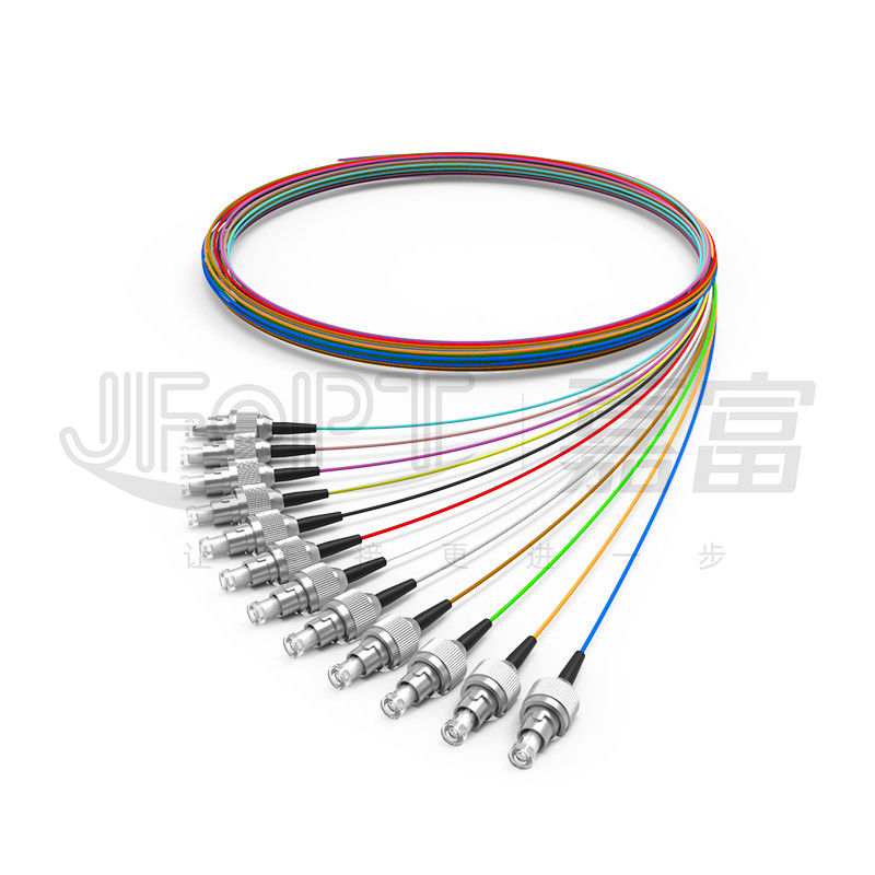 Modo protegido 0.6m m apretado de la fibra del cable de fribra óptica 0.9m m del PVC LSZH Hytrel solo/con varios modos de funcionamiento interiores