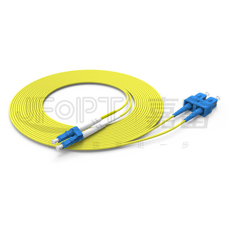cuadro a dos caras 8 transmisión direccional de cable de fribra óptica interior de 2.0m m del BI del cable