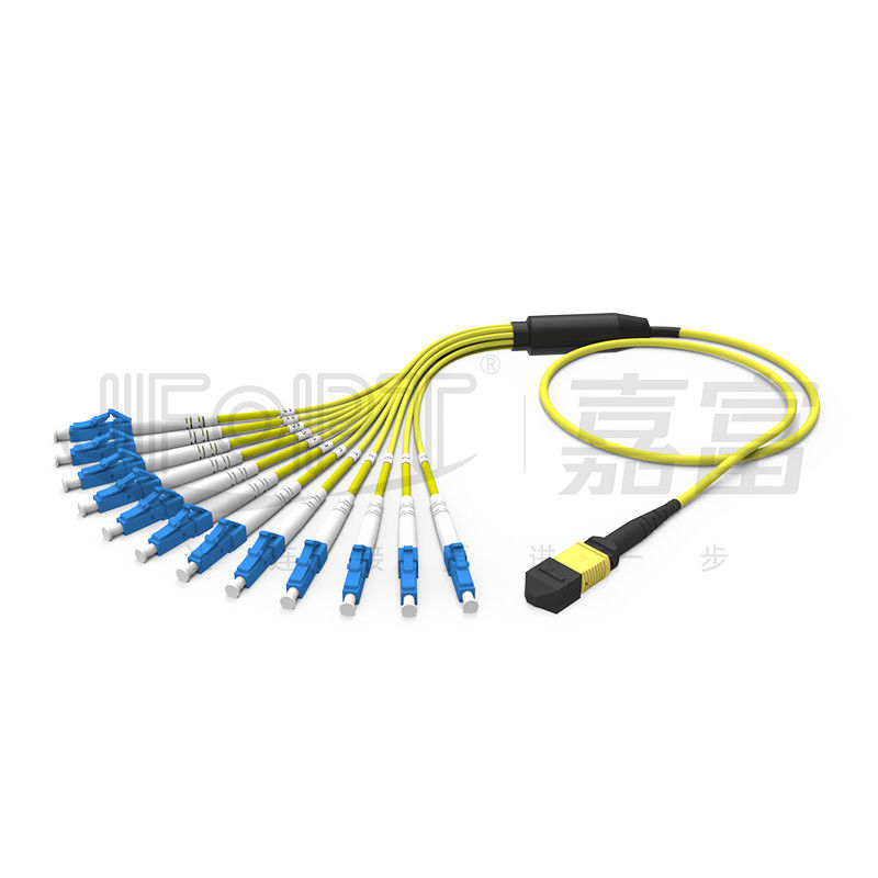 12 fibras duplican la aguamarina con varios modos de funcionamiento del cable MPO-LC/SC/FC/ST 50/125 3.0m m LSZH del desbloqueo de MPO