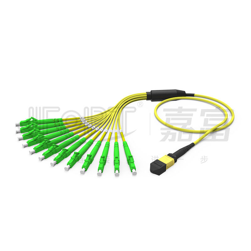 12 fibras duplican la aguamarina con varios modos de funcionamiento del cable MPO-LC/SC/FC/ST 50/125 3.0m m LSZH del desbloqueo de MPO