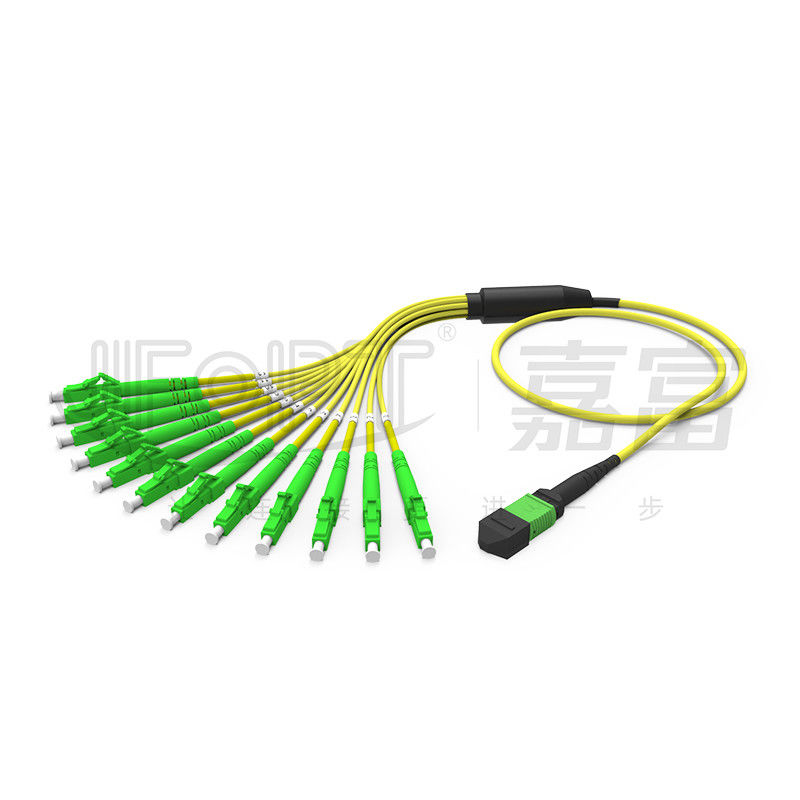 12 fibras duplican la aguamarina con varios modos de funcionamiento del cable MPO-LC/SC/FC/ST 50/125 3.0m m LSZH del desbloqueo de MPO