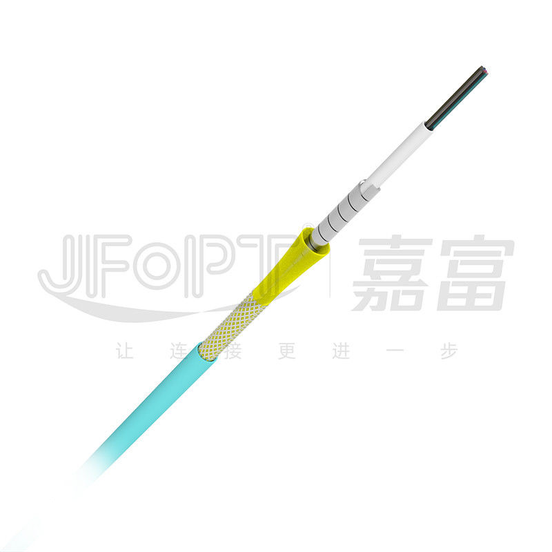 Las chaquetas del doble del cable de Mini Double Armored Fiber Optic descubren la fibra dentro del ahorro de espacio