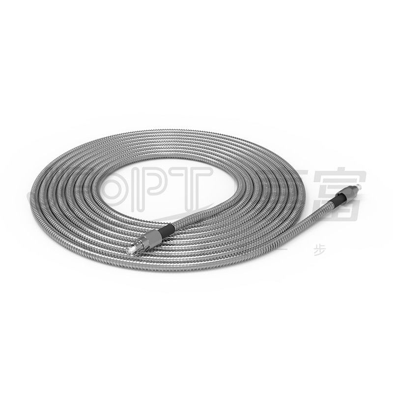 Cordón de remiendo acorazado espiral externo del cable de fribra óptica acorazado 6.0m m interior inarrugable
