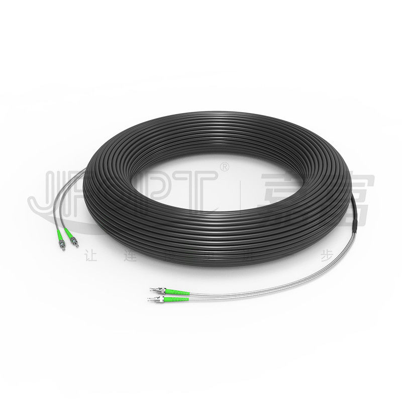 Cable táctico de Ofc de las solas fibras tácticas acorazadas del cable de fribra óptica 2-4 adaptable