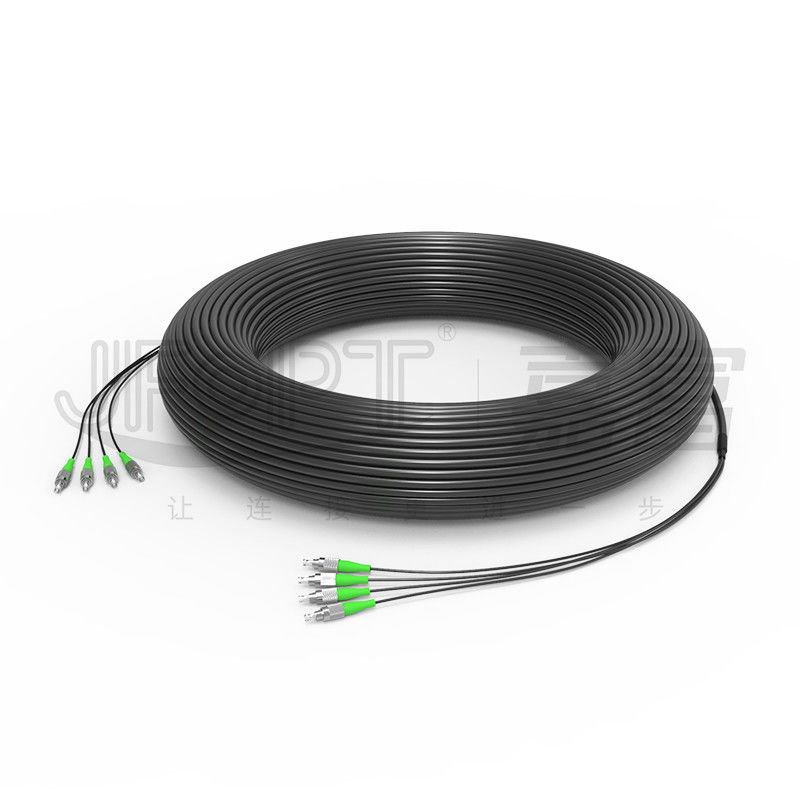 Cable acorazado del cable de fribra óptica táctico multi FTTA de la fibra para BBU pre terminado RRU