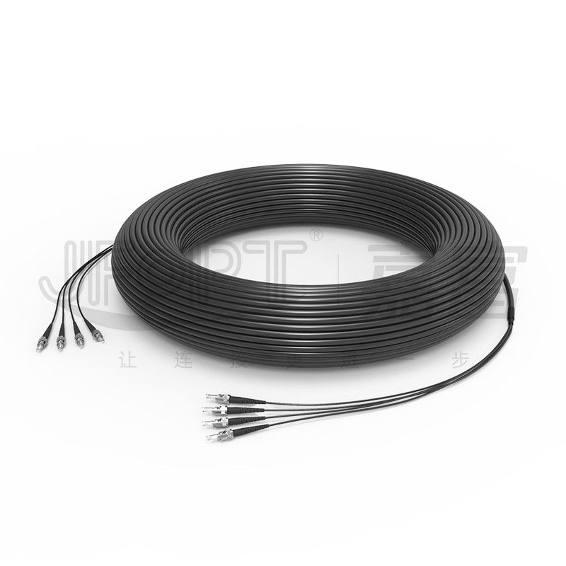 Cable acorazado del cable de fribra óptica táctico multi FTTA de la fibra para BBU pre terminado RRU