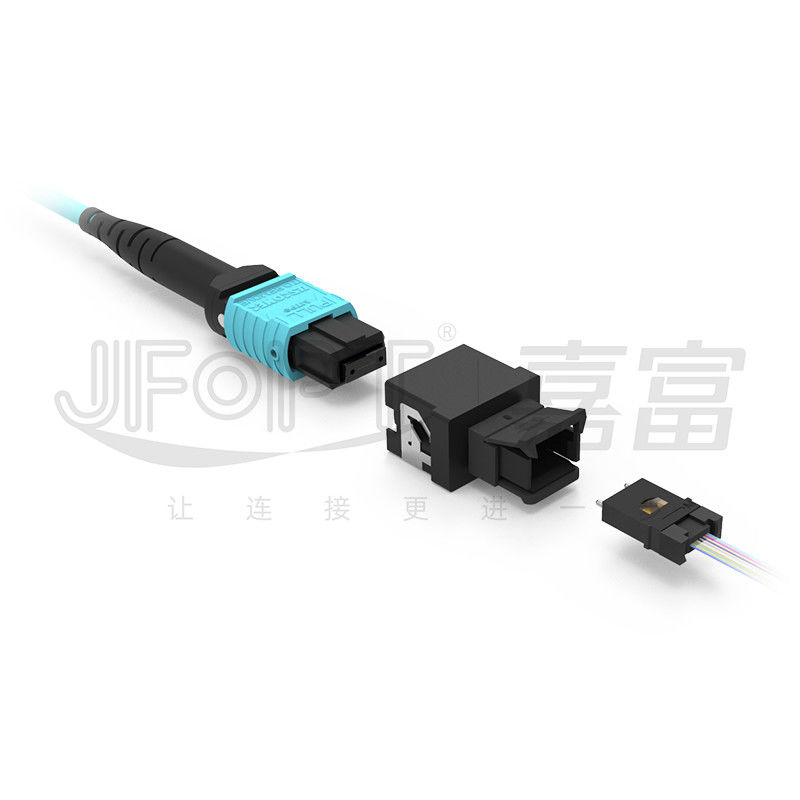 La virola desnuda del adaptador de la fibra óptica de MPO-MT que probaba semi acabó el adaptador del muelle del conector de MPO