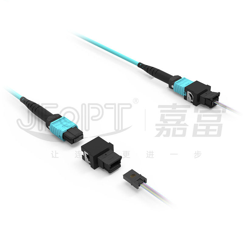 La virola desnuda del adaptador de la fibra óptica de MPO-MT que probaba semi acabó el adaptador del muelle del conector de MPO
