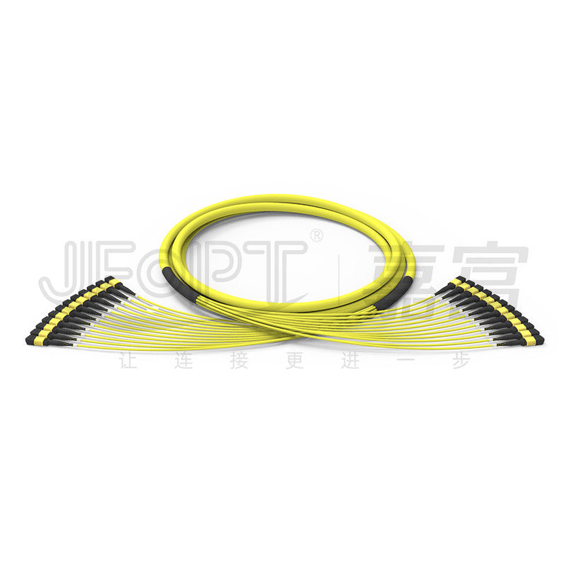 144 rama desigual de los conectores 24 de las unidades MPO del cable 12 del tronco de los corazones MPO