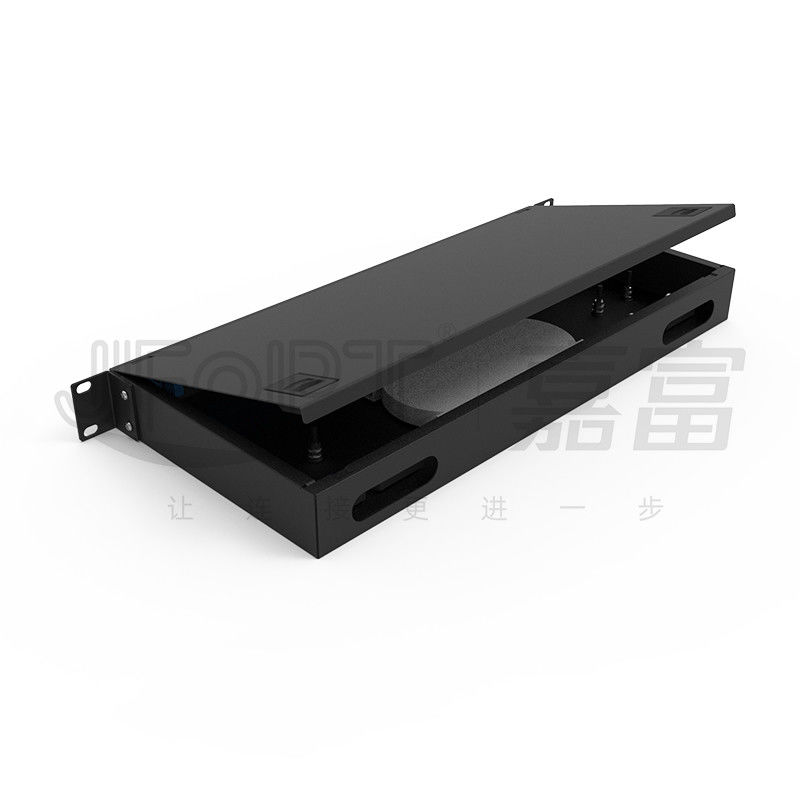 el panel de remiendo portuario del soporte de estante del panel de remiendo de 1U ToolLess 24 LC duplica 48 fibras