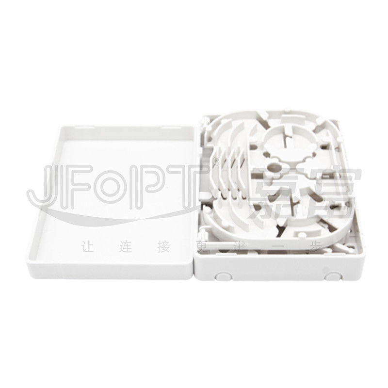 4 adaptadores plásticos del SC de Flangeless de la caja de la terminación de la fibra óptica de la base con 2 puertos del cable