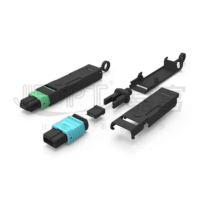 Adaptador del Loopback de la fibra óptica del canal de la base 6 del cable 12 del remiendo del solo modo MTP