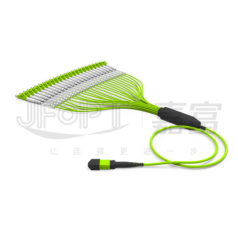 Cable del tronco OM5 de MPO-LC 24-Core 3.0m m con la rama TypeB de LC/UPC 2.0m m