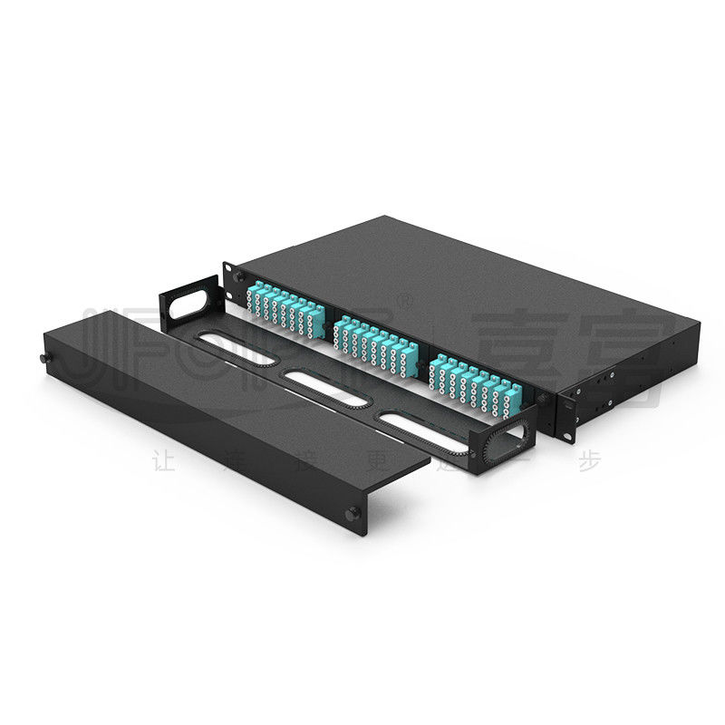 Resbalando la caja de distribución del panel de remiendo de fibra del cajón cargada por completo con OM1 con varios modos de funcionamiento OM2 OM3 OM4 OM5