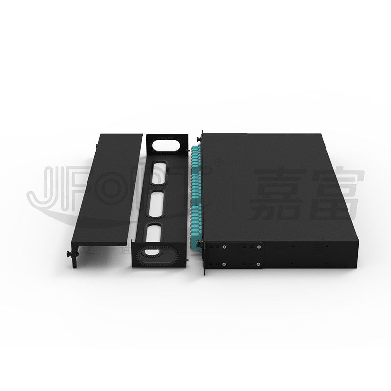 Resbalando la caja de distribución del panel de remiendo de fibra del cajón cargada por completo con OM1 con varios modos de funcionamiento OM2 OM3 OM4 OM5