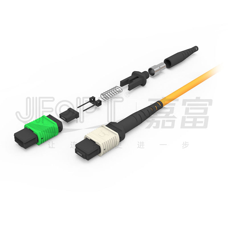 virola ignífuga 2x12 del cable OFNR OFNP de la espina dorsal de la base del cable 24 del tronco de 3.0m m MPO