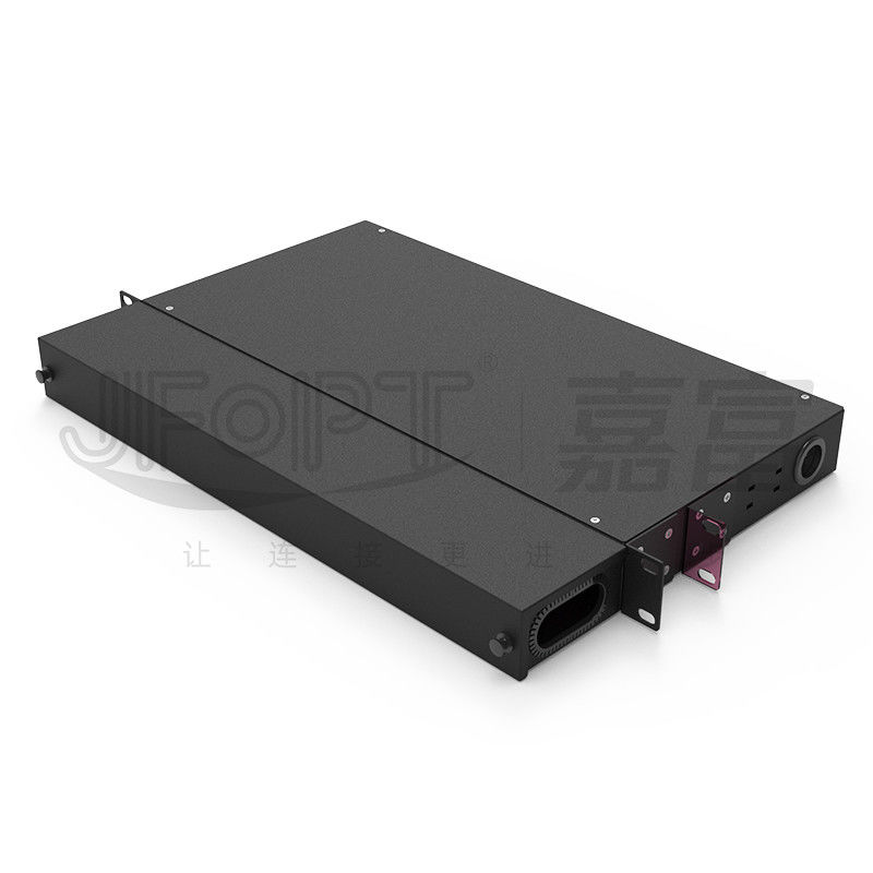 El panel de remiendo fijo del solo modo del SC DX de la base de la caja de distribución de la fibra 1U 48