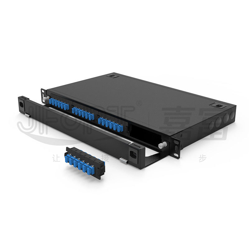 El panel de remiendo de la caja 1U del módulo corazones del LC DX 24 de 19 pulgadas * 4