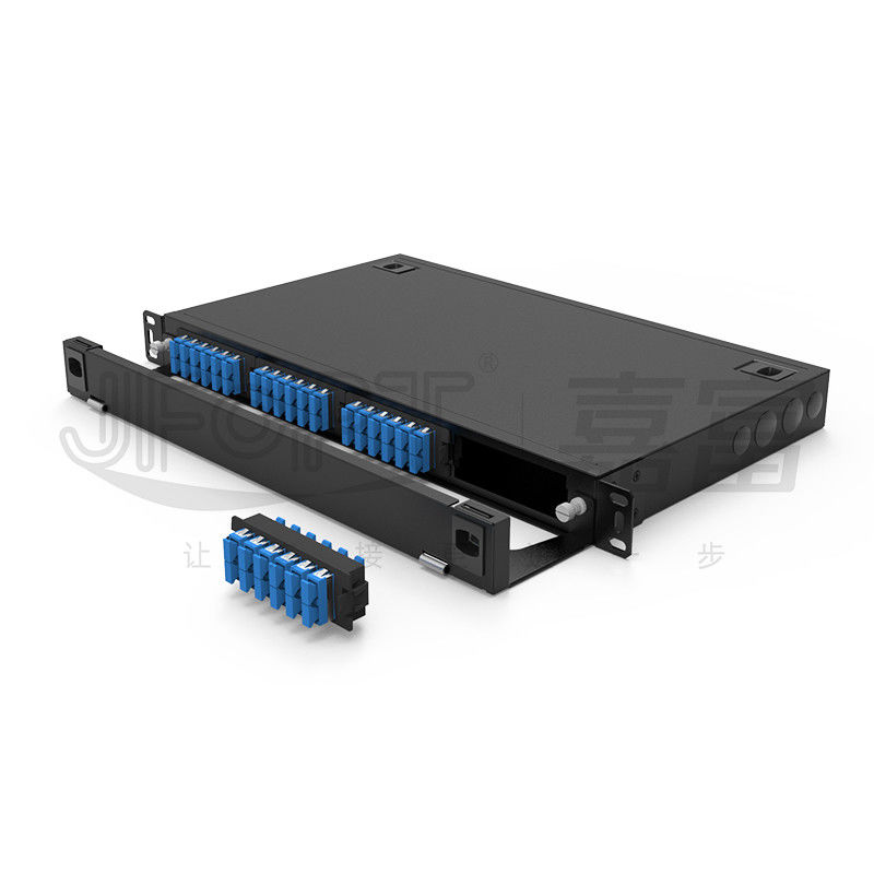El panel de remiendo de la caja 1U del módulo corazones del LC DX 24 de 19 pulgadas * 4