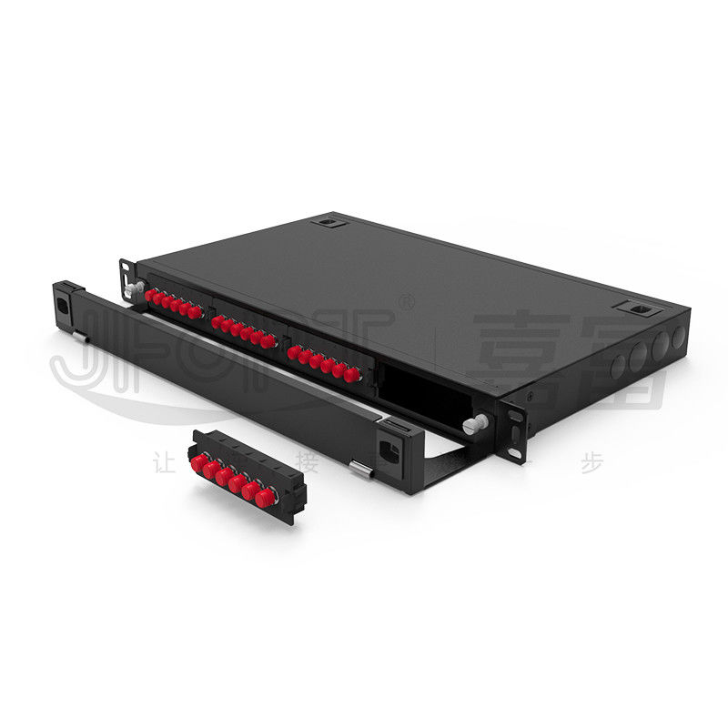 El panel de remiendo de la caja 1U del módulo corazones del LC DX 24 de 19 pulgadas * 4
