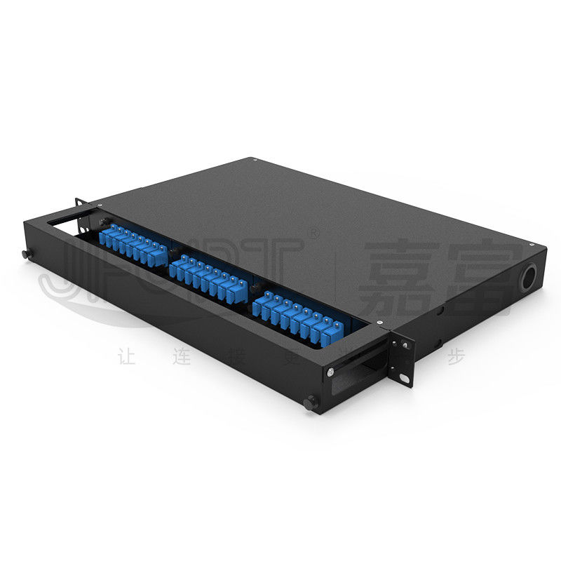 Coletas fijas del ST del SC FC de Front Cable Organizer With LC del panel de remiendo de fibra del soporte de estante