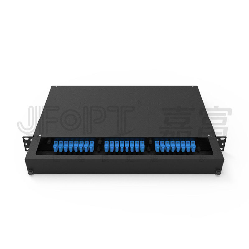 Coletas fijas del ST del SC FC de Front Cable Organizer With LC del panel de remiendo de fibra del soporte de estante