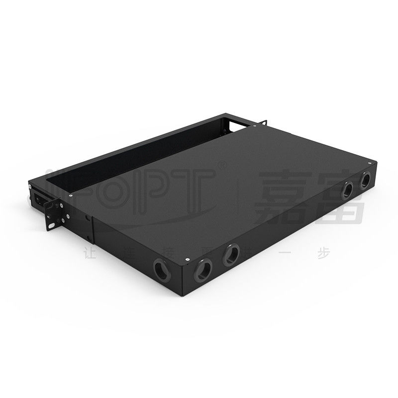 Coletas fijas del ST del SC FC de Front Cable Organizer With LC del panel de remiendo de fibra del soporte de estante